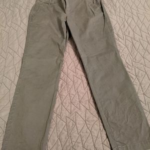 Midrise skinny khakis, gray, 10R